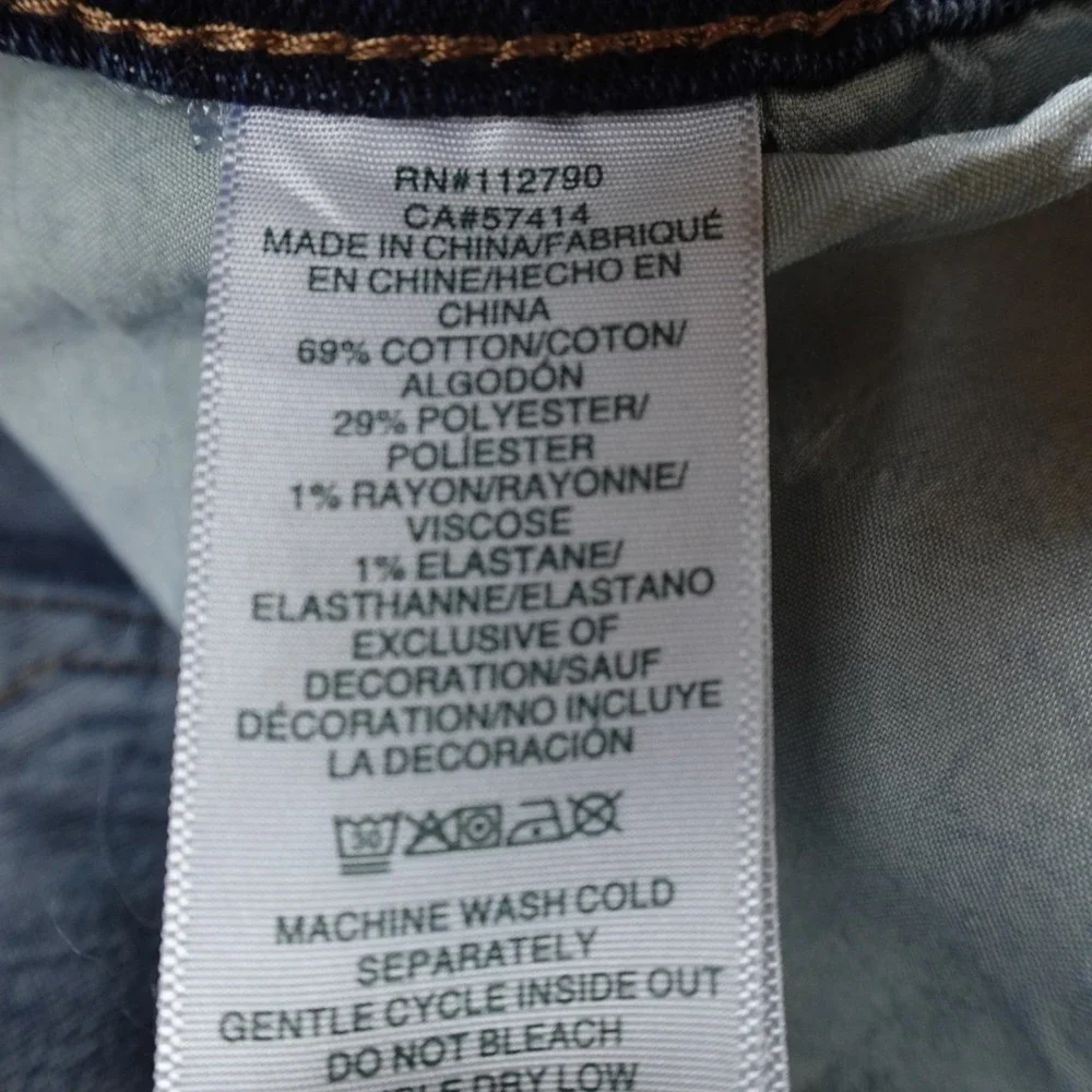 NEW True Religion Jeans‎ Mens 38X32 Blue Denim Rocco Relaxed Skinny Flap Pocket